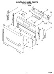 Diagram for 02 - Control Panel Parts