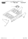 Diagram for 01 - Cooktop And Control Panel