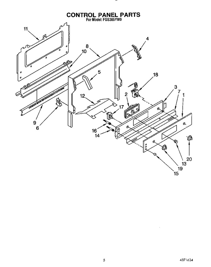 Diagram for FGS385YW0