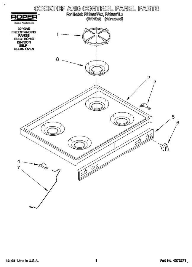 Diagram for FGS385YW2