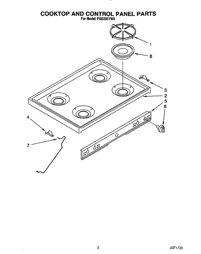 Diagram for FGS395YW0