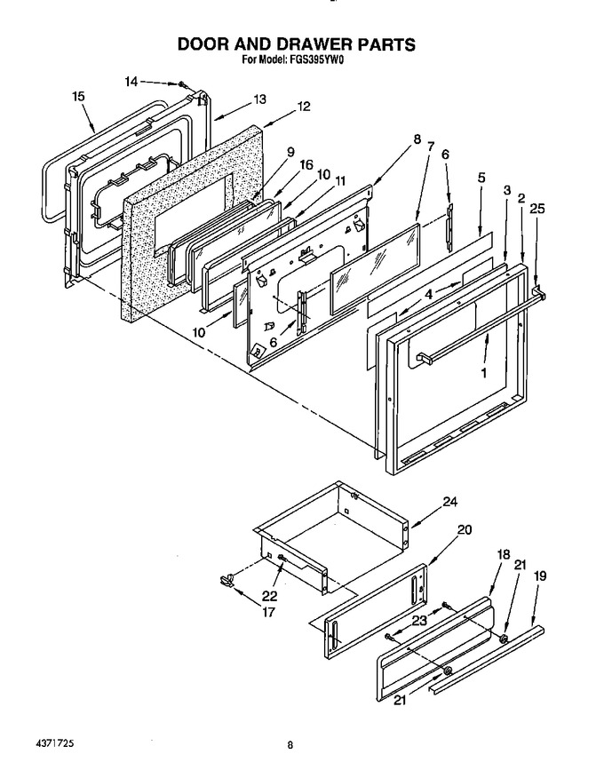 Diagram for FGS395YW0