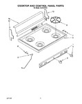 Diagram for 02 - Cooktop And Control Panel, Lit/opti