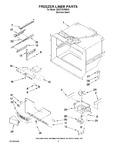 Diagram for 02 - Freezer Liner Parts