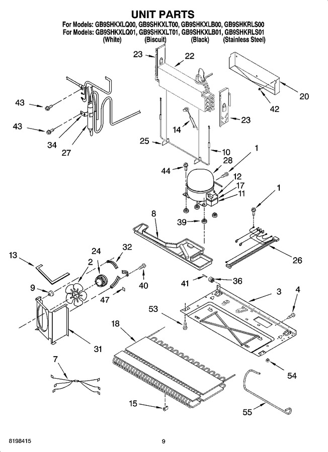 Diagram for GB9SHKXLB00