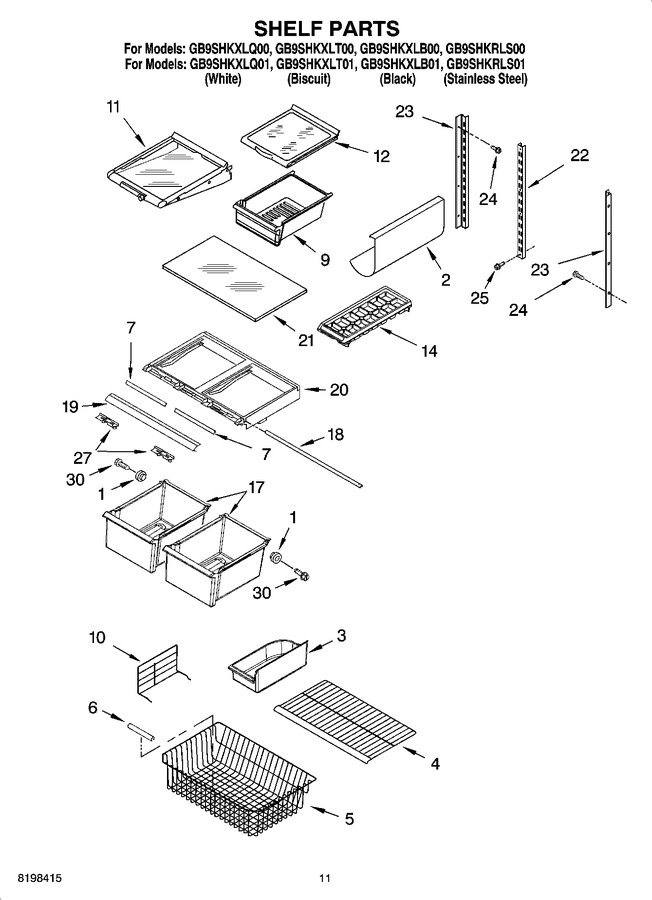 Diagram for GB9SHKXLQ01