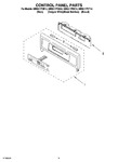 Diagram for 02 - Control Panel Parts