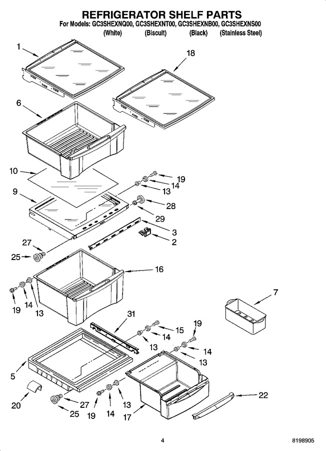 Diagram for GC3SHEXNS00