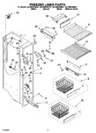 Diagram for 04 - Freezer Liner Parts