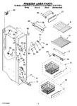 Diagram for 04 - Freezer Liner Parts