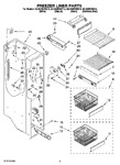 Diagram for 04 - Freezer Liner Parts