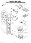 Diagram for 04 - Freezer Liner Parts