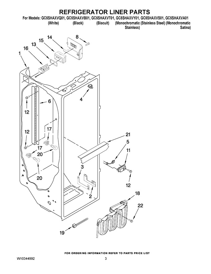 Diagram for GC5SHAXVY01