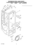 Diagram for 02 - Refrigerator Liner Parts