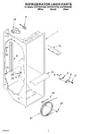 Diagram for 02 - Refrigerator Liner Parts