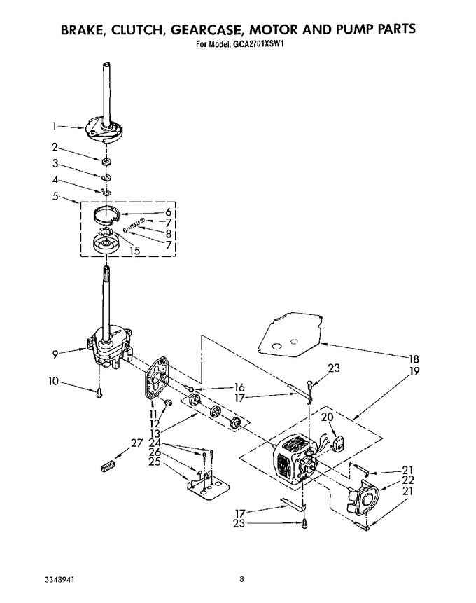 Diagram for GCA2701XSW1