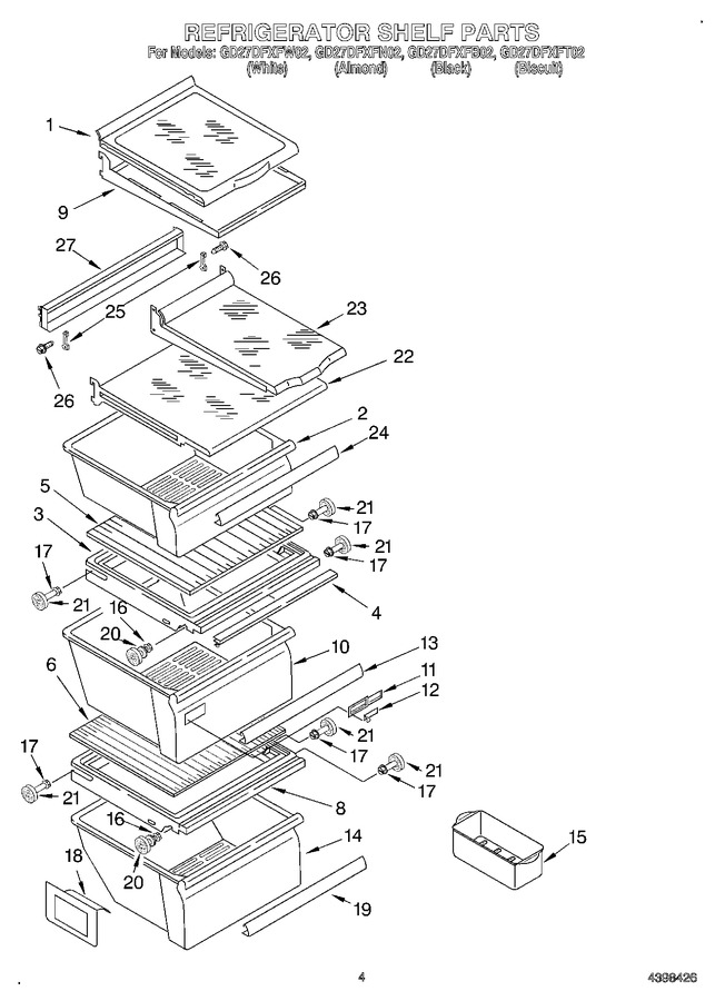 Diagram for GD27DFXFW02