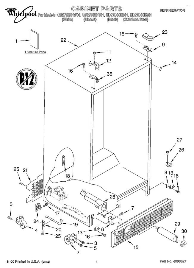 Diagram for GD27DIXHT01