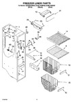 Diagram for 04 - Freezer Liner Parts