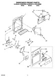 Diagram for 08 - Dispenser Front Parts