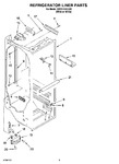 Diagram for 02 - Refrigerator Liner Parts