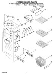 Diagram for 04 - Freezer Liner Parts