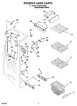 Diagram for 04 - Freezer Liner Parts