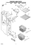 Diagram for 04 - Freezer Liner Parts