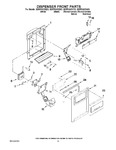 Diagram for 08 - Dispenser Front Parts