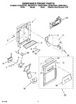 Diagram for 08 - Dispenser Front Parts