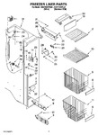 Diagram for 04 - Freezer Liner Parts