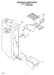 Diagram for 04 - Freezer Liner Parts