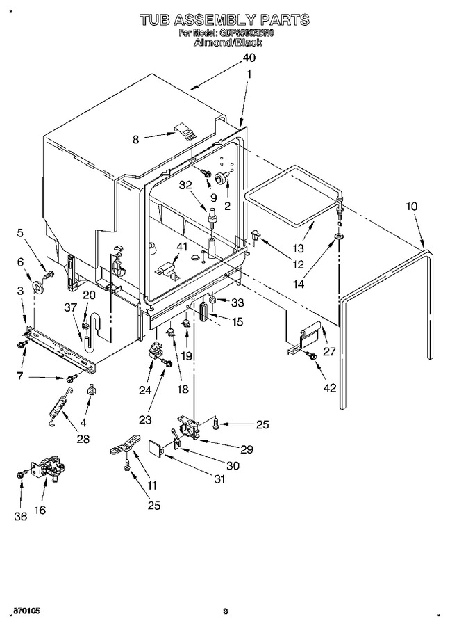 Diagram for GDP8500XBN0