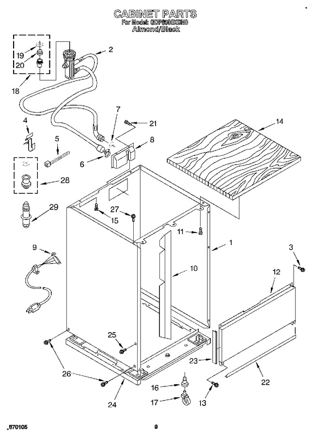 Diagram for GDP8500XBN0