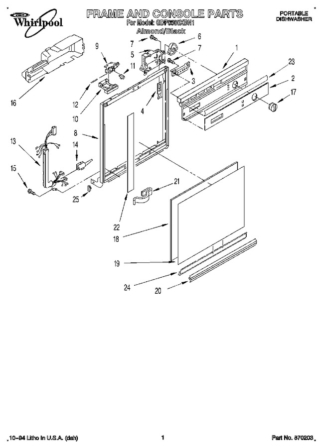 Diagram for GDP8500XBN1