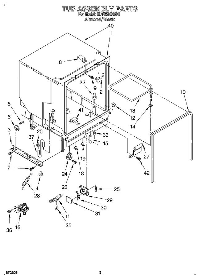 Diagram for GDP8500XBN1