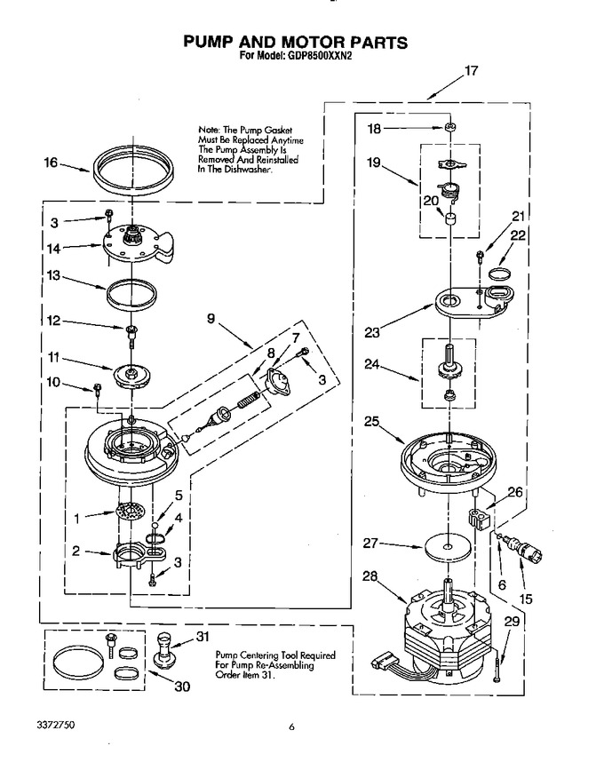 Diagram for GDP8500XXN2