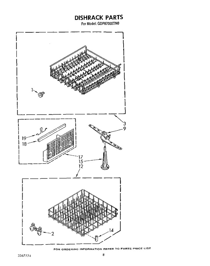 Diagram for GDP8700XTN0