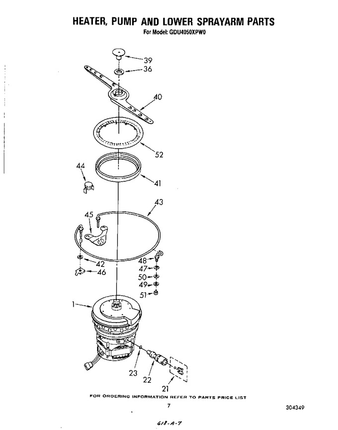 Diagram for GDU4050XPW0