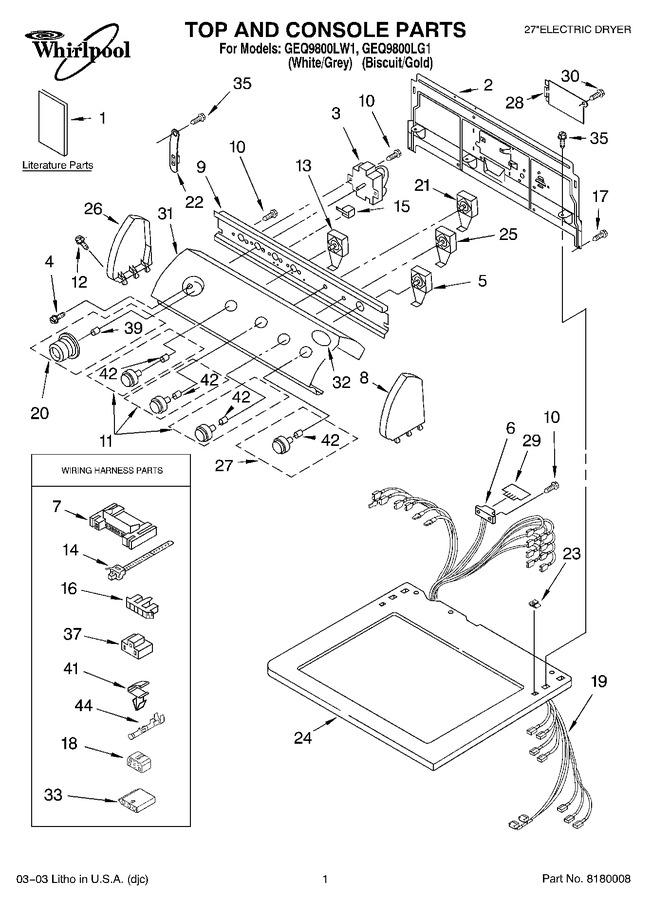 Diagram for GEQ9800LW1