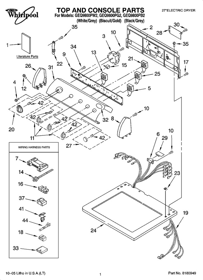 Diagram for GEQ9800PW2