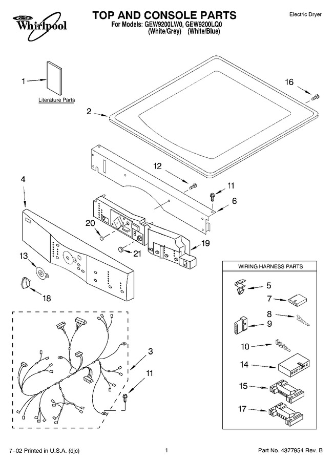 Diagram for GEW9200LQ0