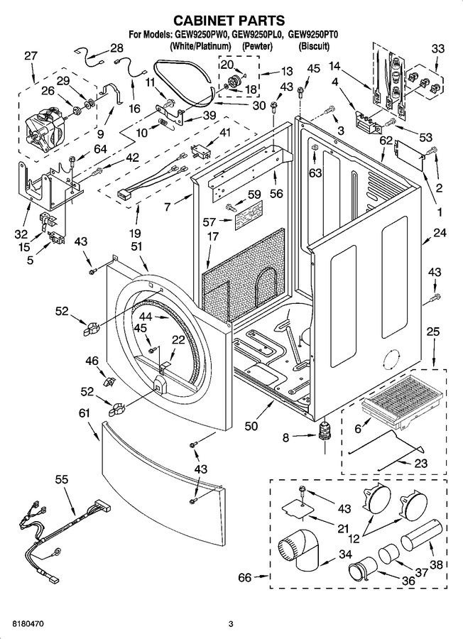 Diagram for GEW9250PT0