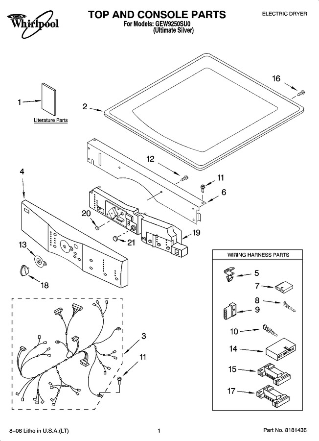 Diagram for GEW9250SU0