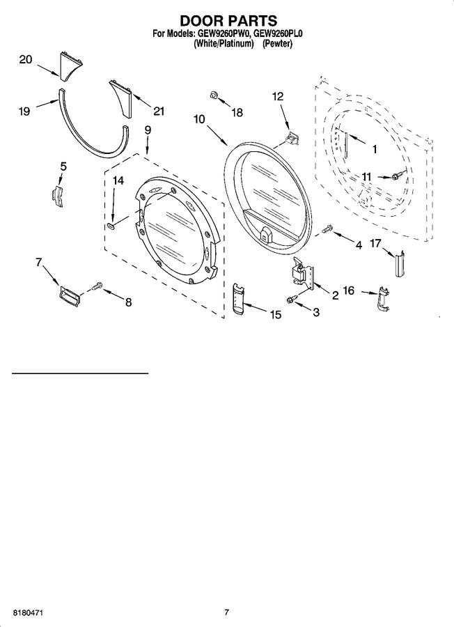 Diagram for GEW9260PW0