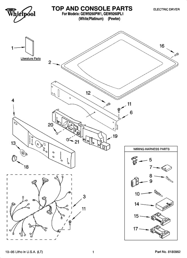 Diagram for GEW9260PW1