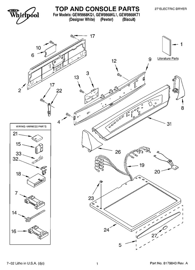 Diagram for GEW9868KT1