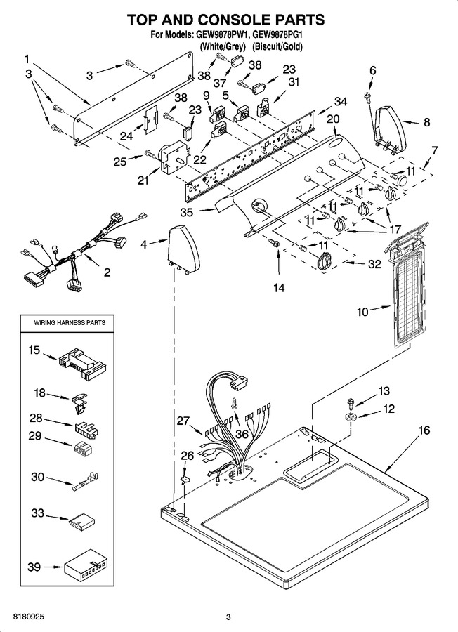 Diagram for GEW9878PG1