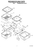 Diagram for 03 - Refrigerator Shelf Parts