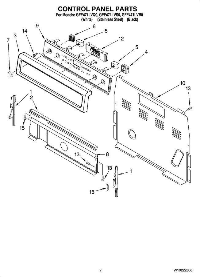 Diagram for GFE471LVS0